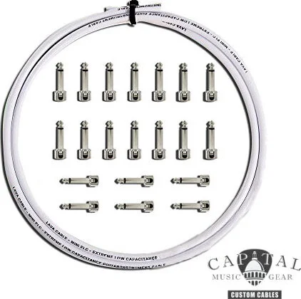 Cable DIY Kit with Lava Plugs (20) and Lava Cable White (20 ft.)