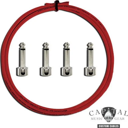 Cable DIY Kit with Lava Plugs (4) and Lava Cable Red (2 ft.)