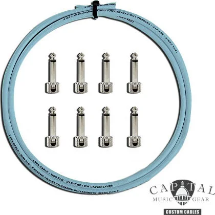 Cable DIY Kit with Lava Plugs (8) and Lava Cable Carolina Blue (4ft.)