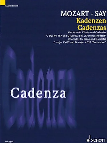 Cadenza - Concertos for Piano and Orchestra in C Major, K. 457 and D Major K. 537 "Coronation" - Cadenza Series, Vol. 8