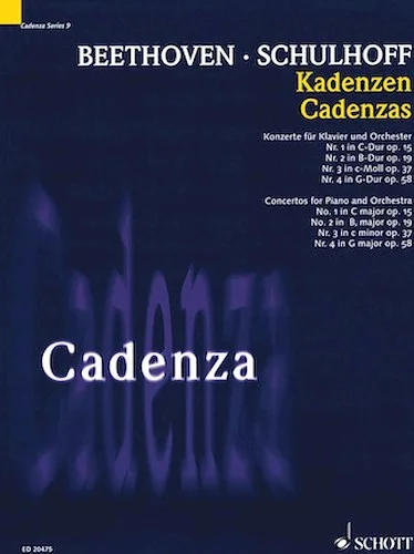 Cadenzas - Concertos for Piano and Orchestra, Nos. 1-4 - Cadenza Series, Vol. 9