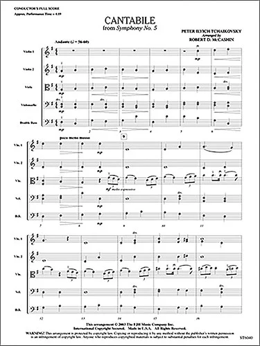 Cantabile<br>from Tchaikovsky's Symphony No. 5