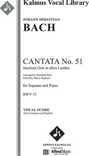 Cantata No. 51: Jauchzet Gott in allen Landen, BWV 51<br>