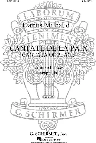 Cantate De La Paix Cantata Of Peace French/English