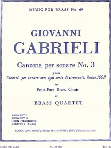 Canzona Per Sonare No.3 (quartet-brass)