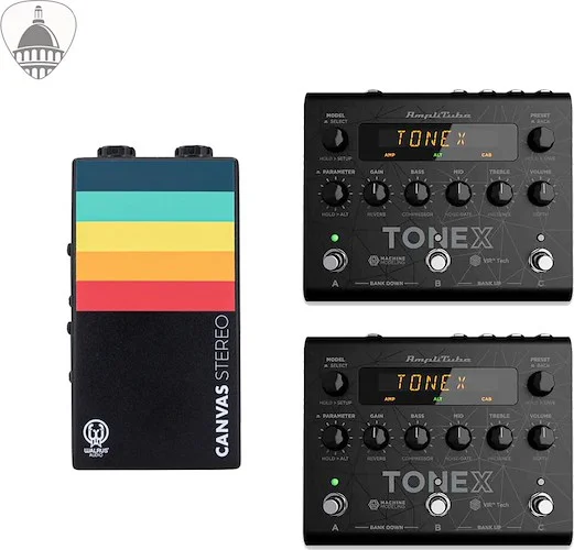 Capital Custom Bundle: Canvas Stereo Line Isolator/D.I and 2 IK Multimedia Tonex AI Modeling Multi-FX Pedals