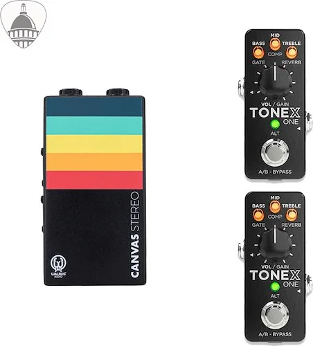 Capital Custom Bundle: Canvas Stereo Line Isolator/D.I and 2 IK Multimedia Tonex ONE AI Modeling Multi-FX Pedals