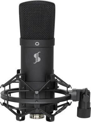 Cardioid USB microphone set with microphone, stand, shock mount, pop filter and USB cable