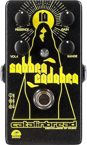 Catalinbread SABBRA CADABRA Overdrive Pedal  Summer of Sabbra '25 10th Anniversary Limited Run Black & Yellow