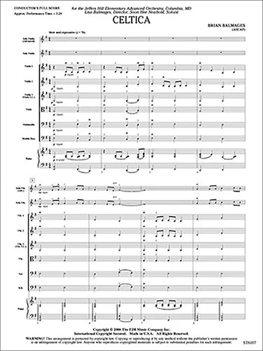 Celtica<br>for Solo Violin and String Orchestra