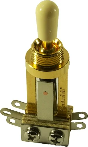 Centralab® 3 Position Long Frame Toggle Switch Single Gold