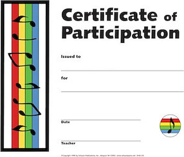 Certificate of Participation