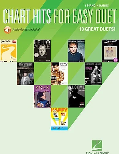 Chart Hits for Easy Duet - 10 Great Duets for 1 Piano, 4 Hands