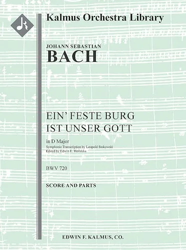 Chorale Prelude: Ein' feste Burg ist unser Gott, BWV 720<br>