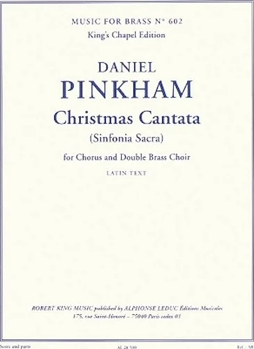 Christmas Cantata (Sinfonia Sacra) - for Chorus and Double Brass Choir
Music for Brass No. 602