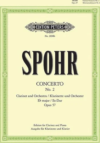 Clarinet Concerto No. 2 in E flat Op. 57 (Edition for Clarinet and Piano)<br>It/Ger