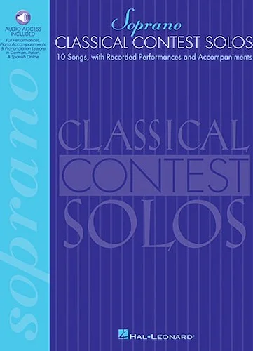 Classical Contest Solos - Soprano - With companion recordings online