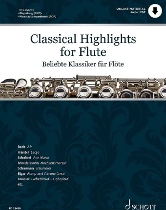 Classical Highlights for Flute - Piano Accompaniment (PDF download)