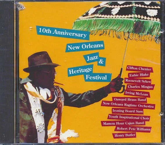 Clifton Chenier, Eubie Blake, Roosevelt Sykes, Charles Mingus, Etc. - 10th Anniversary New Orleans Jazz And Heritage Festival (marked/ltd stock)