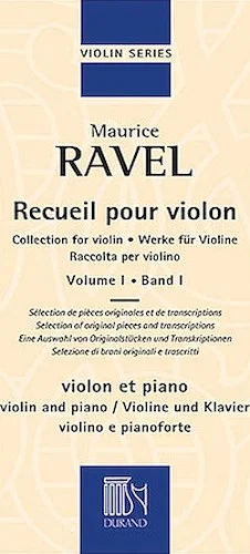 Collection for Violin - Volume 1 - Selection of Original Pieces and Transcriptions