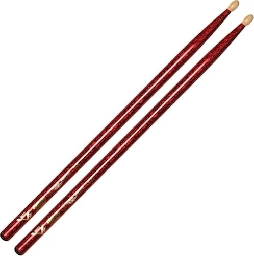 Color Wrap 5A Red Sparkle Drum Sticks
