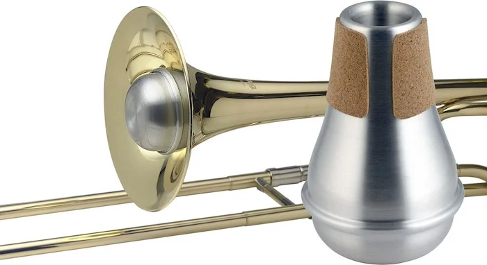 Compact practice mute for trombone
