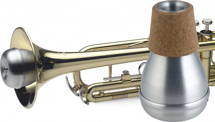 Compact practice mute for trumpet