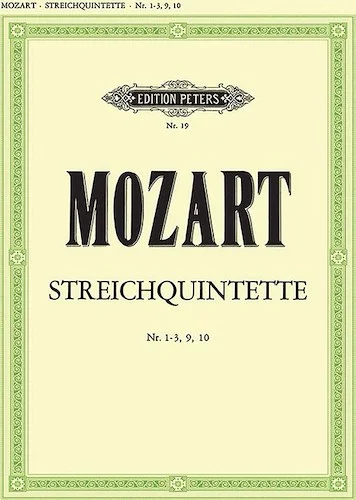 Compl. String Quintets, Vol. 2: No. 1, Horn Q., Clar. Q., Serenade No. 10 (Arr.)<br>K174, 407 (Hn./Vc. 1 instead of Vn. 2), 581 (Va. 1/Clar.), 46, Anh. 179 (Parts)