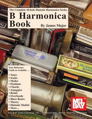 Complete 10-Hole Diatonic Harmonica Series: B Harmonica Book Image
