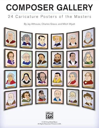 Composer Gallery: 24 Caricature Posters of the Masters