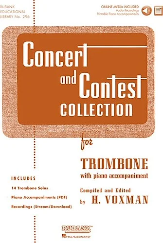 Concert and Contest Collection for Trombone - Solo Book with Online Media