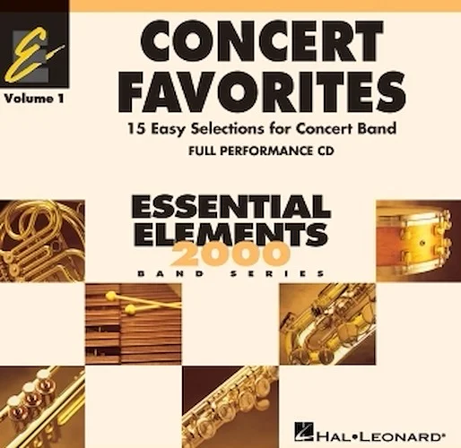 Concert Favorites Vol. 1 - CD - Essential Elements Band Series