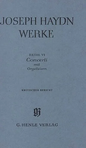 Concerti with Organ Flute-cimbals - Haydn Complete Edition, Series VI
