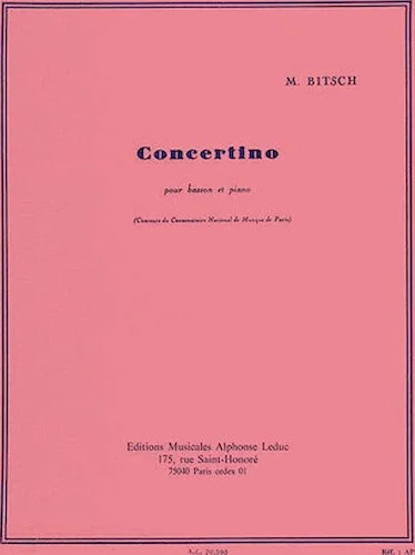 Concertino Basson Et Piano