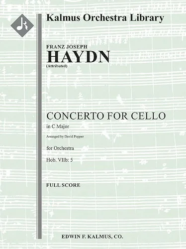 Concerto for Cello in C, Hob.VIIb: 5 [attributed work, possibly composed by Popper]<br>