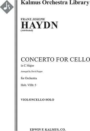 Concerto for Cello in C, Hob.VIIb: 5 [attributed work, possibly composed by Popper]<br>