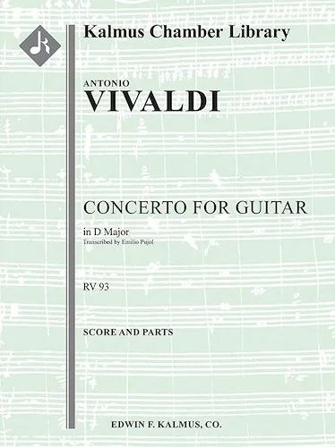 Concerto for Guitar in D, RV 93 (Lute)