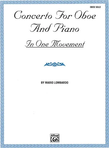 Concerto for Oboe and Piano: In One Movement