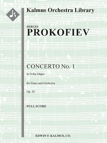 Concerto for Piano No. 1 in D-flat, Op. 10<br>