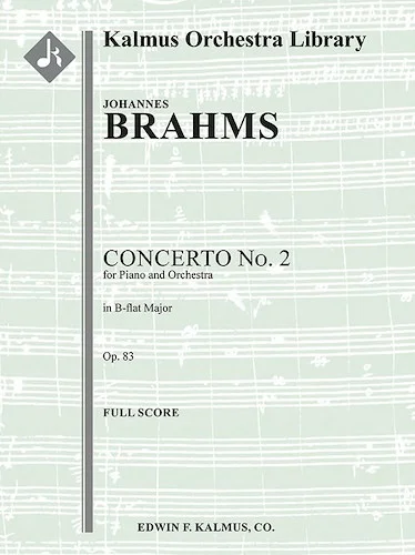 Concerto for Piano No. 2 in B-flat, Op. 83<br>