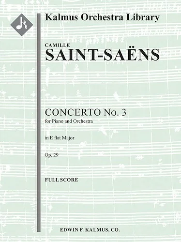 Concerto for Piano No. 3 in E-flat, Op. 29<br>