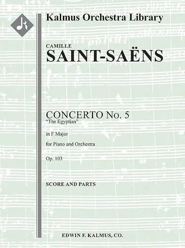 Concerto for Piano No. 5 in F, Op. 103 "Egyptian"<br>