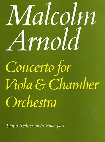 Concerto for Viola: Piano Reduction and Viola Part