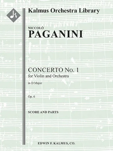 Concerto for Violin No. 1 in D, Op. 6 (original)<br>