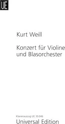 Concerto for Violin and Wind Orchestra, Op. 12 - Critical Edition