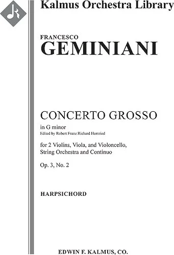 Concerto Grosso in G minor, Op. 3, No. 2<br>