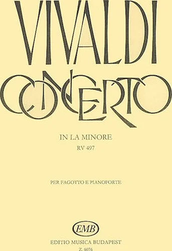 Concerto in A Minor for Bassoon, Strings and Continuo, RV497