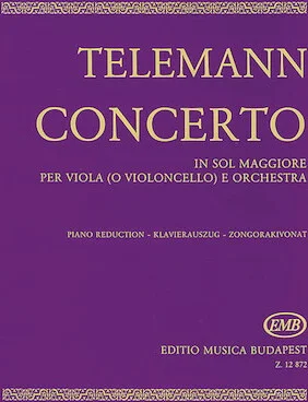 Concerto in G for Viola or Violoncello and Orchestra