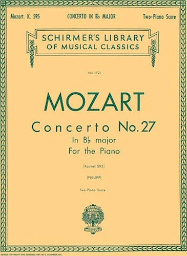 Concerto No. 27 in Bb, K.595