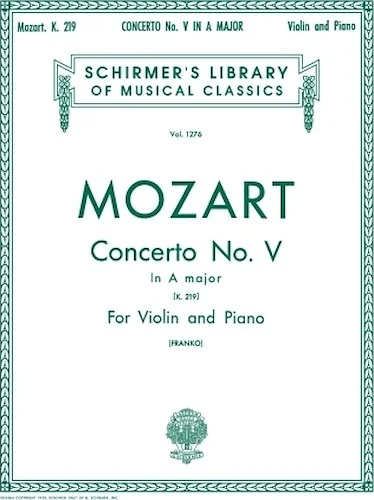 Concerto No. 5 in A, K.219